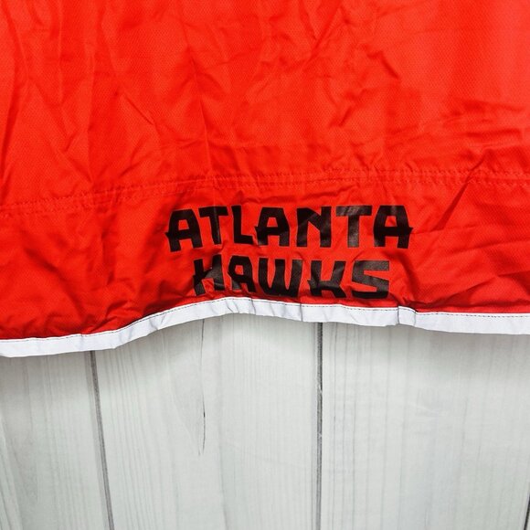 NBA GT-III Atlanta Hawks Full Zip Jacket Mens Sz XL Red Basketball Windbreaker - Picture 9 of 9
